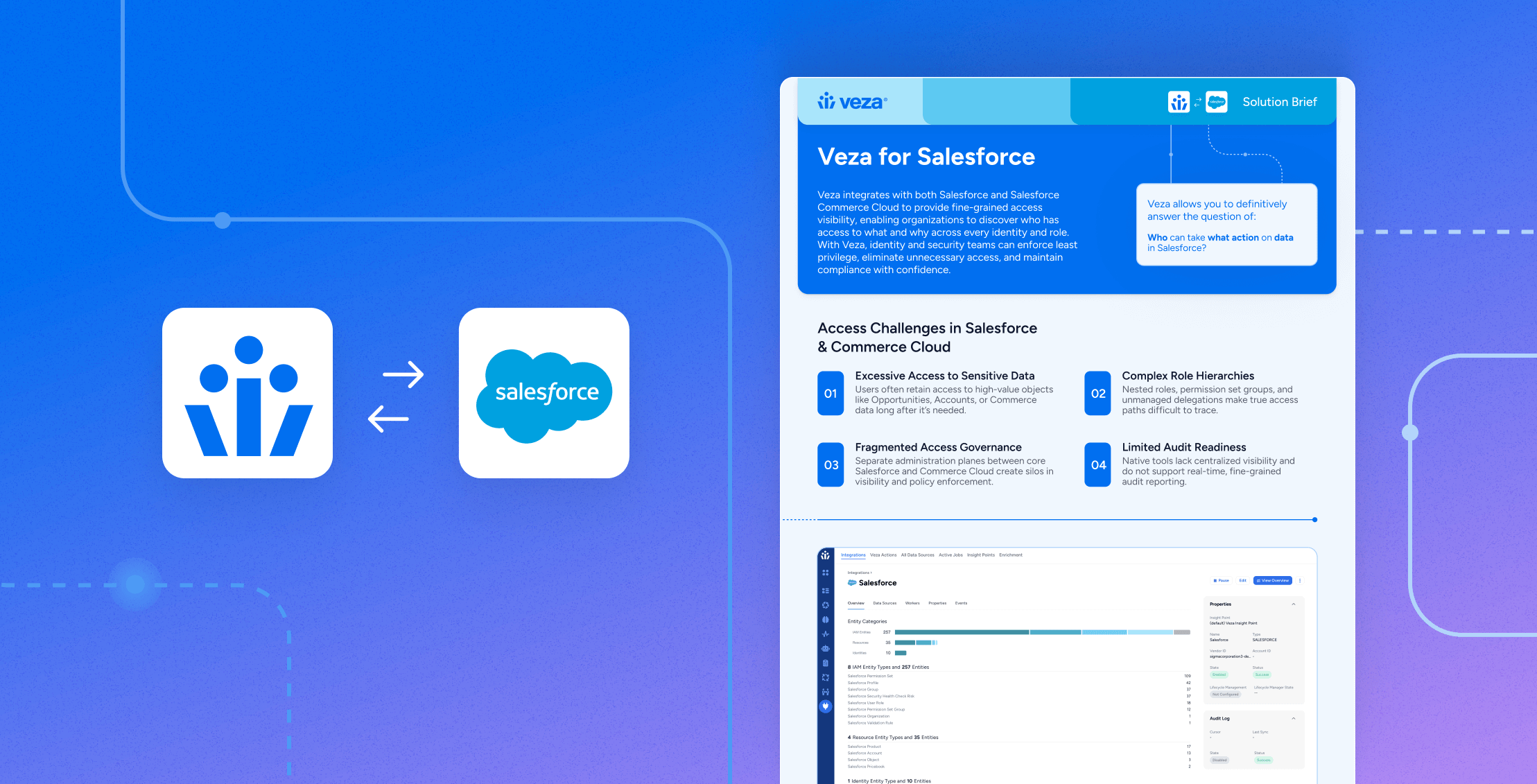 Salesforce access control with Veza datasheet